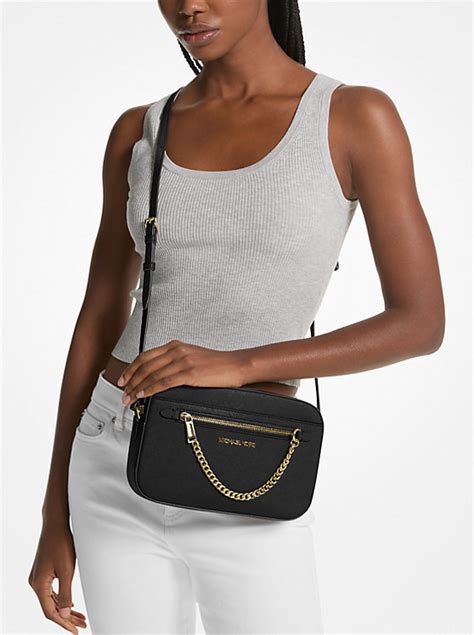 michael kors carmen large saffiano leather crossbody bag|saffiano leather cross body bag.